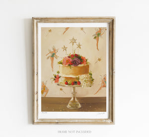 Fairy Cake Art Print - 8.5" X 11" by Janet Hill-0