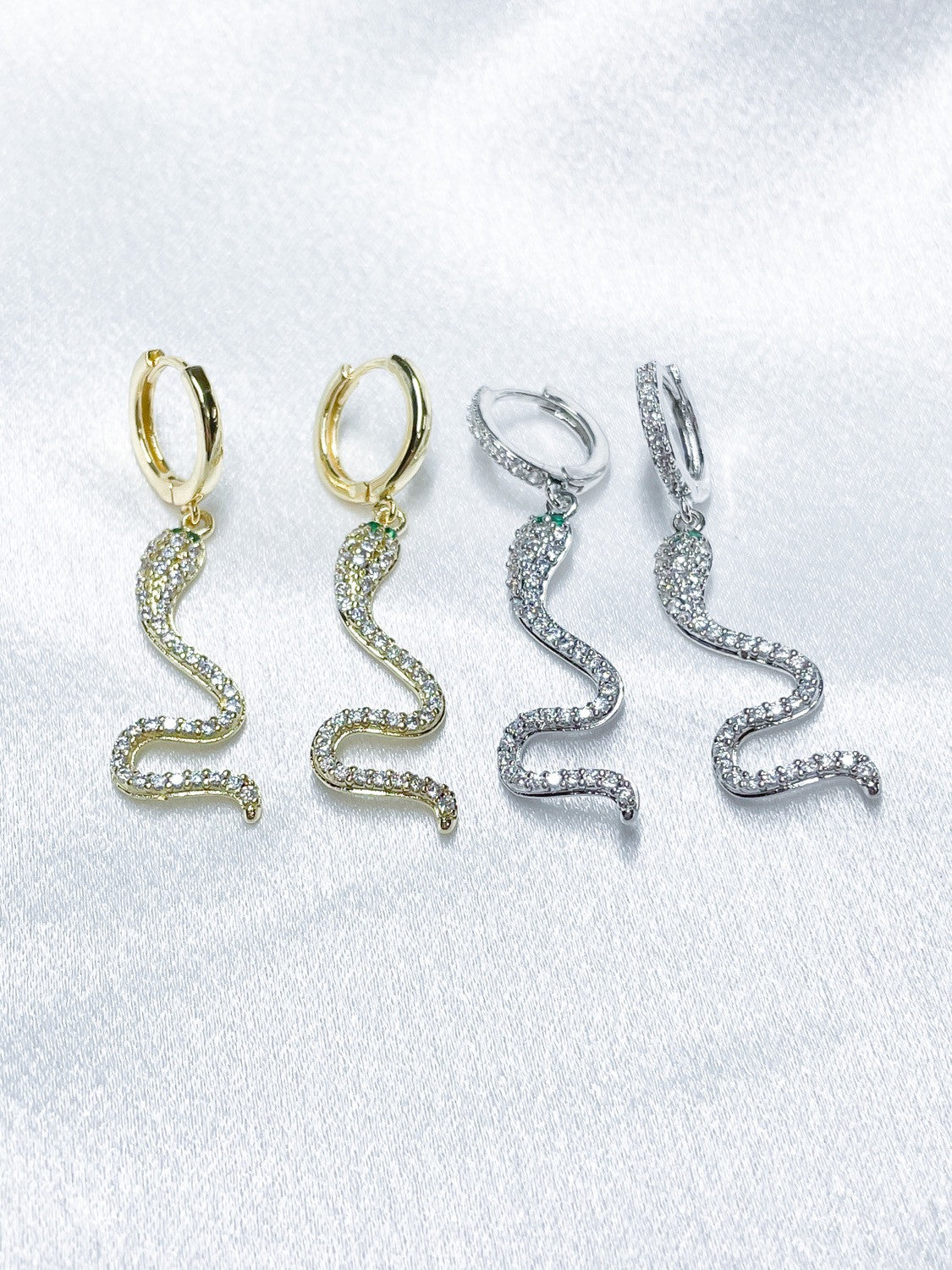 Snake Huggie Hoops-0