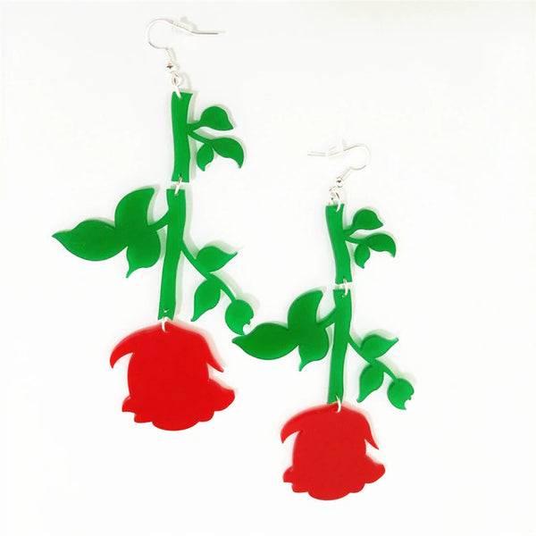 "Mirabella" Rose Earrings