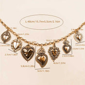 "Tamara" Golden Hearts Necklace width=100 