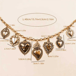 "Tamara" Golden Hearts Necklace width=100 