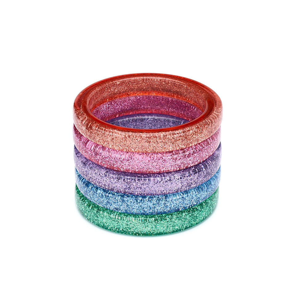 Green Lagoon Glitter Bangle by Splendette-2