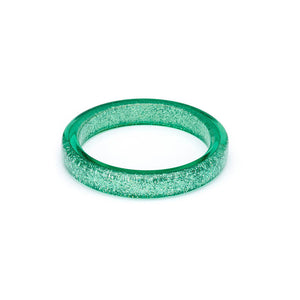 Green Lagoon Glitter Bangle by Splendette-0