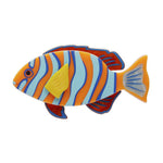 Harlequin Tuskfish Brooch by Erstwilder-0