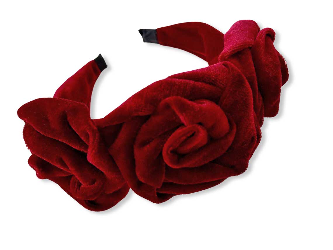 "Norah" Velvet Roses Headband