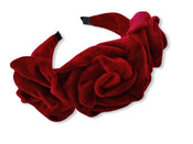 "Norah" Velvet Roses Headband width=100 