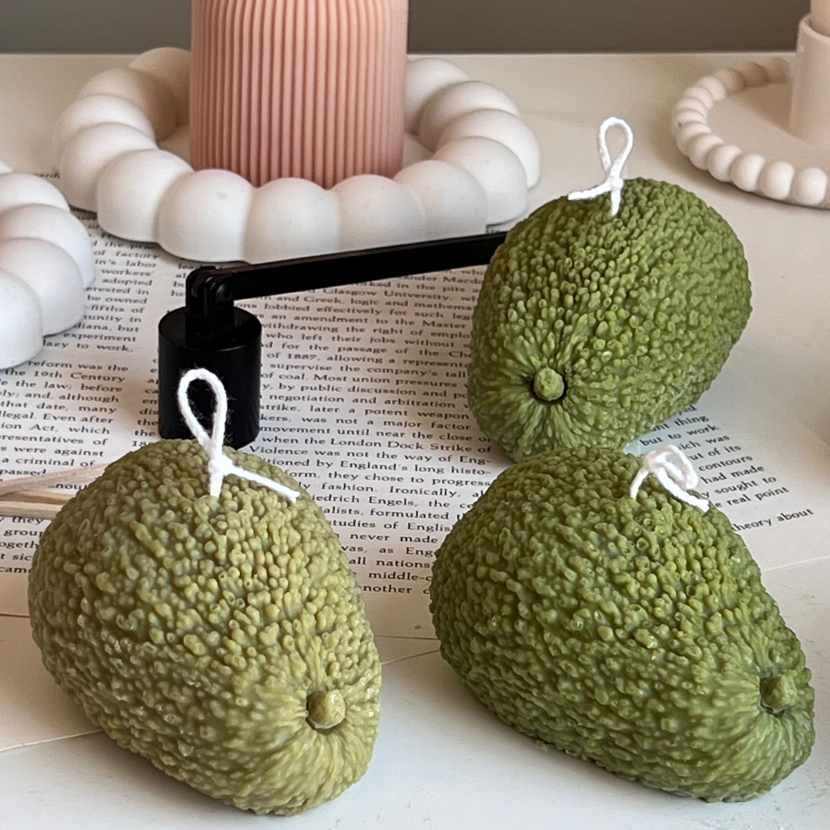 Avocado Shaped Candle-1