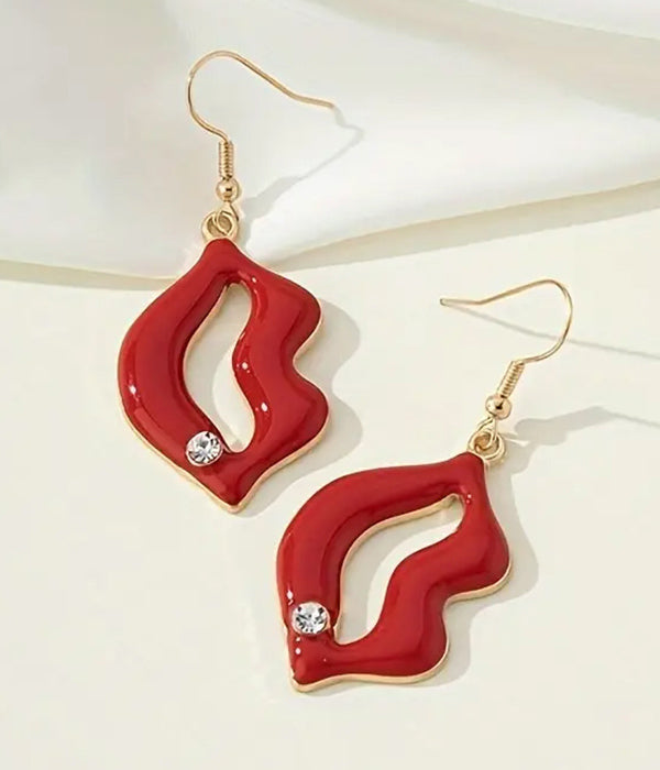 EPOXY LIPS EARRING-0