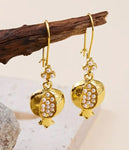 POMEGRANATE PEARL EARRING-0