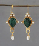 VINTAGE FACET TEARDROP EARRING-0