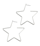 STAR WIRE HOOP EARRING-0