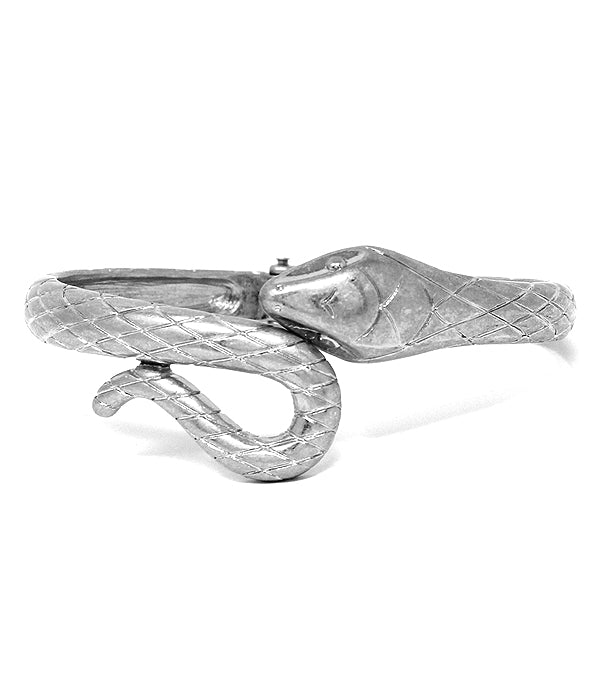 SNAKE HINGE BANGLE BRACELET-0