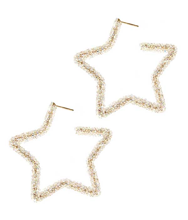 GLITTERING STAR EARRING-0