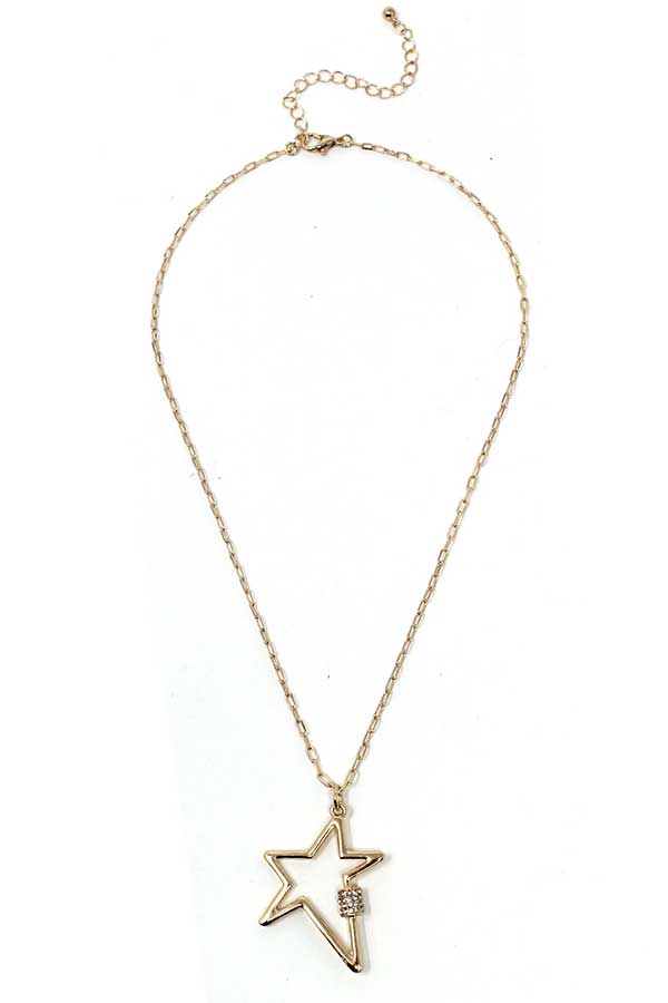 STAR CARABINER PENDANT NECKLACE-0