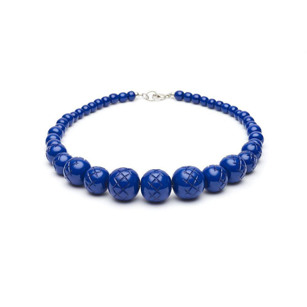 Indigo Heavy Carve Fakelite Beads by Splendette-0