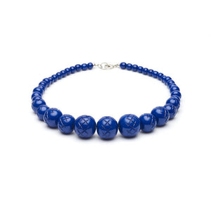 Indigo Heavy Carve Fakelite Beads by Splendette-0