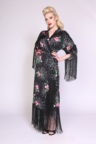 "Webs & Roses" Kimono