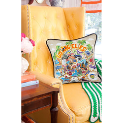 Los Angeles Hand-Embroidered Pillow-3 width=100 
