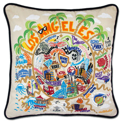 Los Angeles Hand-Embroidered Pillow-0 width=100 