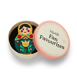 Matryoshka Memories Toy Brooch by Erstwilder-1 width=100 