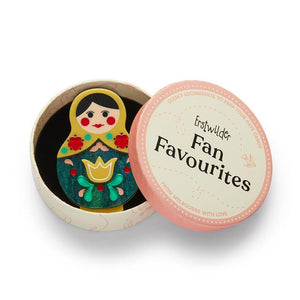 Matryoshka Memories Toy Brooch by Erstwilder-1