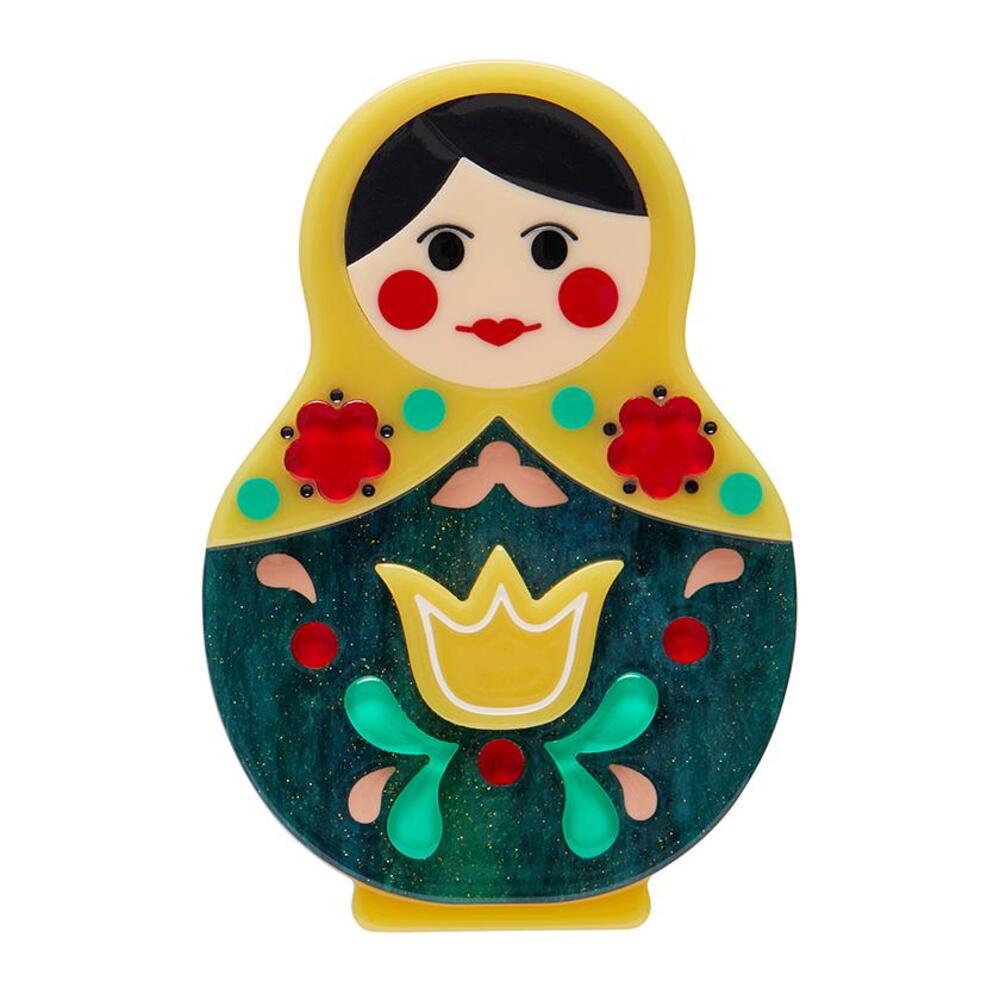 Matryoshka Memories Toy Brooch by Erstwilder-0