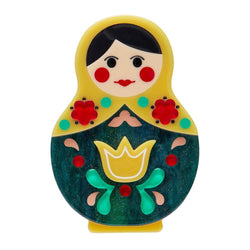 Matryoshka Memories Toy Brooch by Erstwilder-0 width=100 
