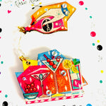 Mid-Century Cocktail Brooch Set of 2 by Rosie Rose Parker-0