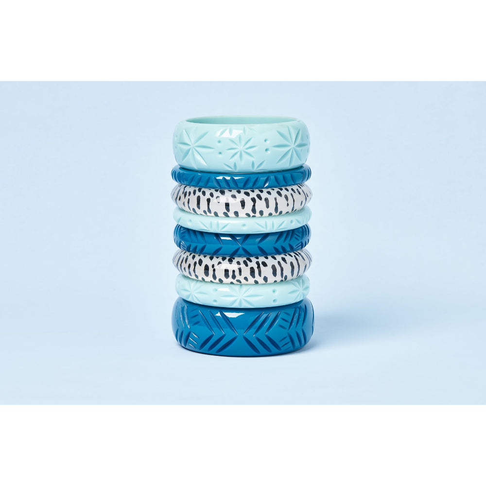 Midi Surf Heavy Carve Bangle by Splendette-2