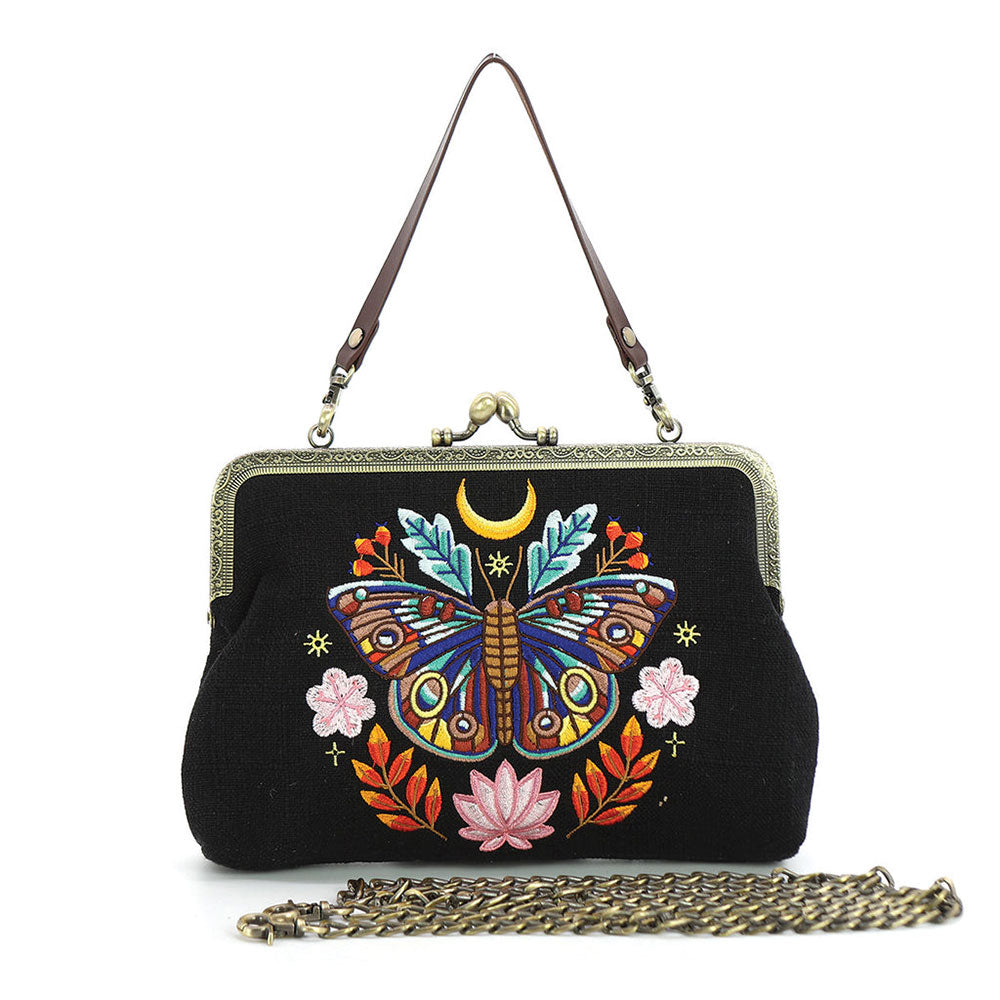 Moon Moth Vintage-Inspired Kisslock Handbag-0
