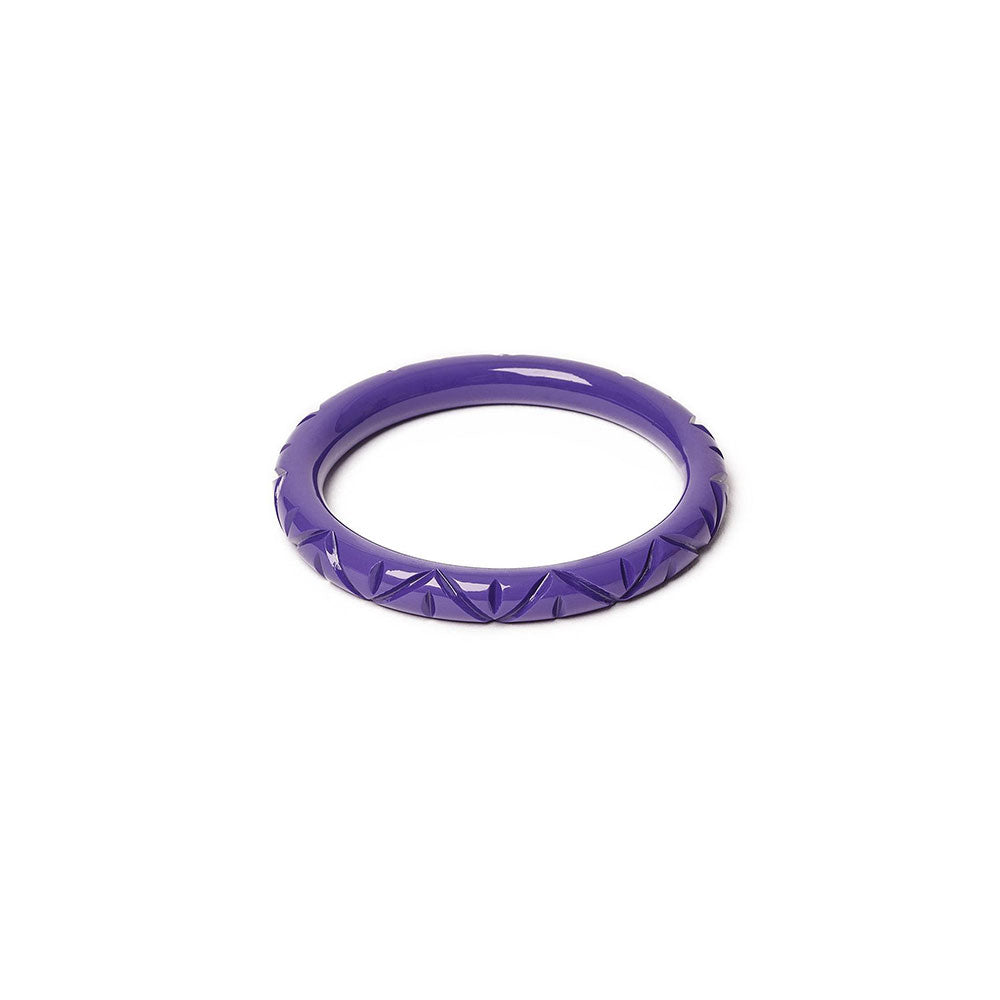 Narrow Peony Glitter Bangle by Splendette-0
