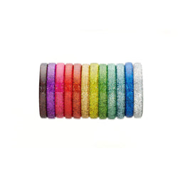 Narrow Teal Glitter Bangle by Splendette-1 width=100 