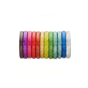 Narrow Teal Glitter Bangle by Splendette-1