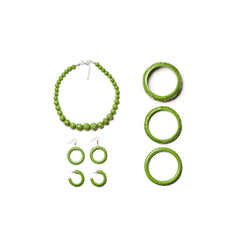 Palm Heavy Carve Drop Hoop Earrings by Splendette-2 width=100 