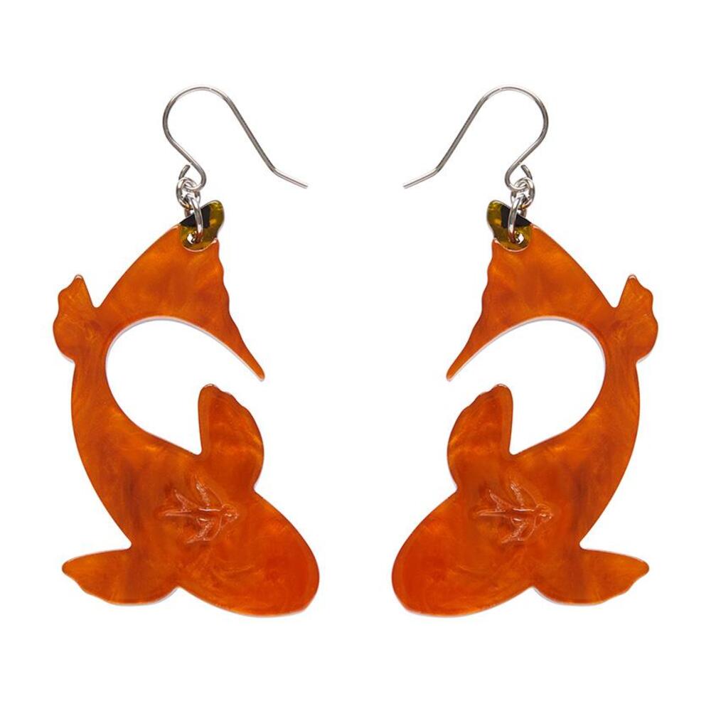 Playing Koi Drop Earrings by Erstwilder-2