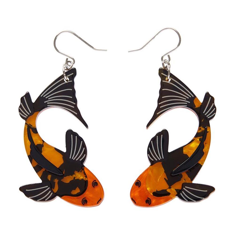Playing Koi Drop Earrings by Erstwilder-0