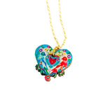 Lovebird Necklace on Gold Chain by Rosie Rose Parker-0