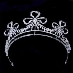 "Anna" Ribbon Bow Crown