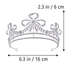 "Anna" Ribbon Bow Crown