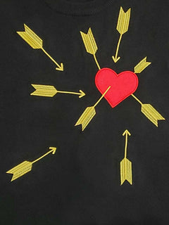 "Carefree" Heart and Arrows Sweater