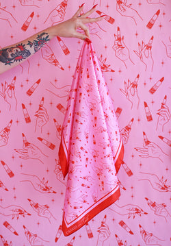 'Vintage with a Twist' Satin Scarf-1 width=100 