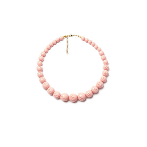 Shell Heavy Carve Bead Necklace by Splendette-0