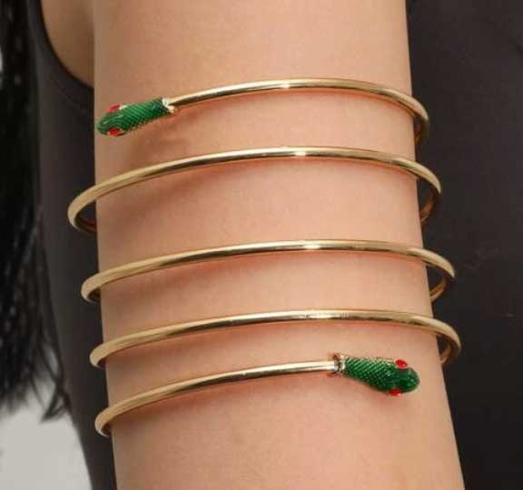 "Maribel" 1950s Style Snake Arm Cuff