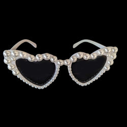 "Pearly" Heart Sunglasses width=100 