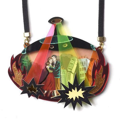 Ufo Invasion Necklace by Laliblue - War of the Worlds-0