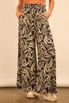 VERY J Printed Wide Leg Pants-0