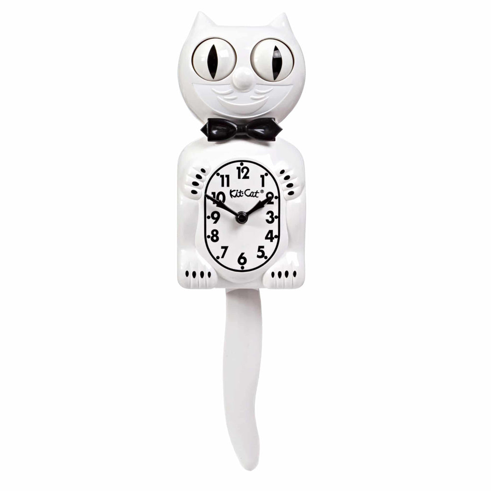 White Kit Cat Klock-0