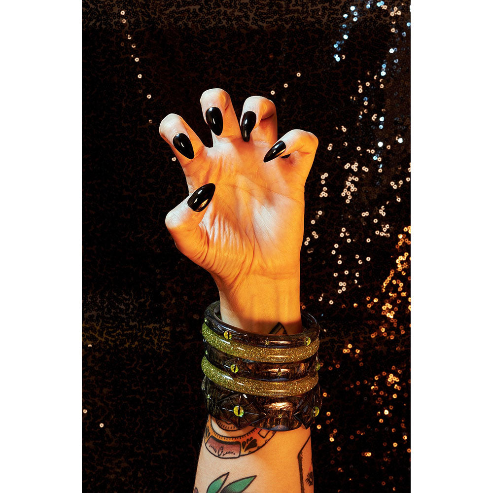 Wide Hypnotised Bangle by Splendette-2