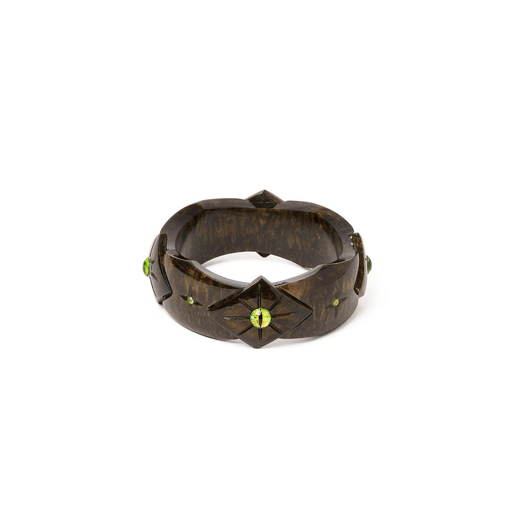 Wide Hypnotised Bangle by Splendette-0