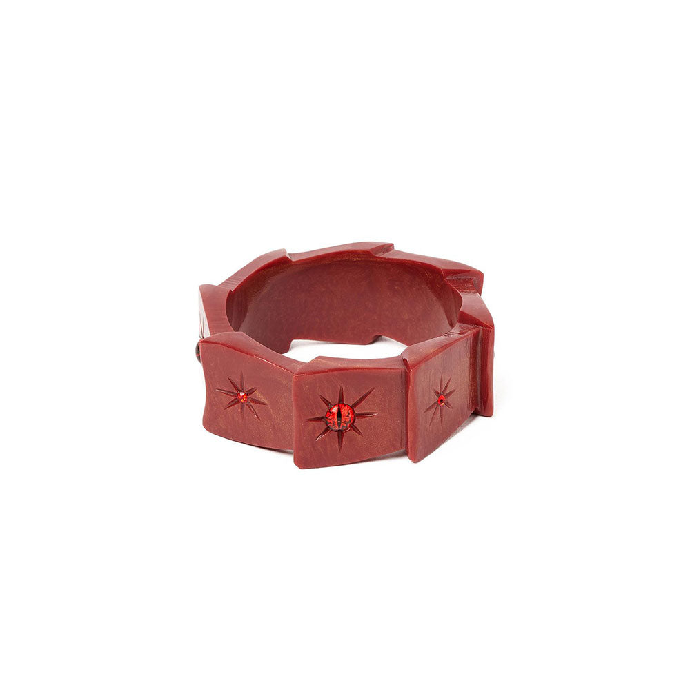 Wide Mesmerised Bangle by Splendette-0
